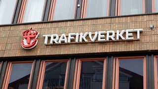 Bild på skylt med texten Trafikverket