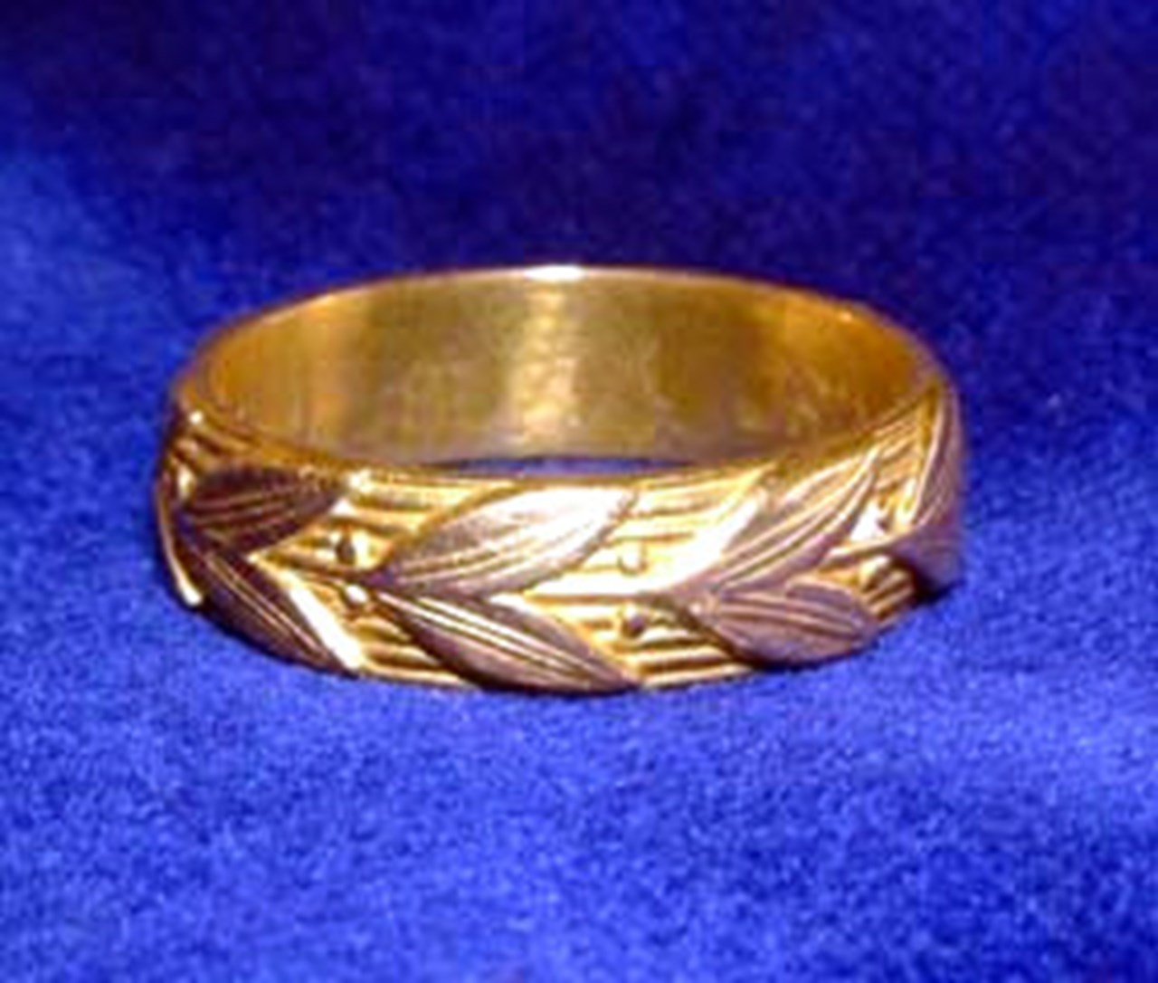 Photo of a doctoral ring.
