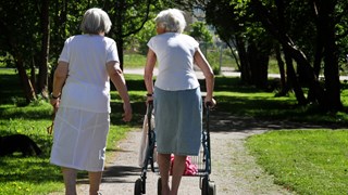 Bild på Äldre damer på promenad 