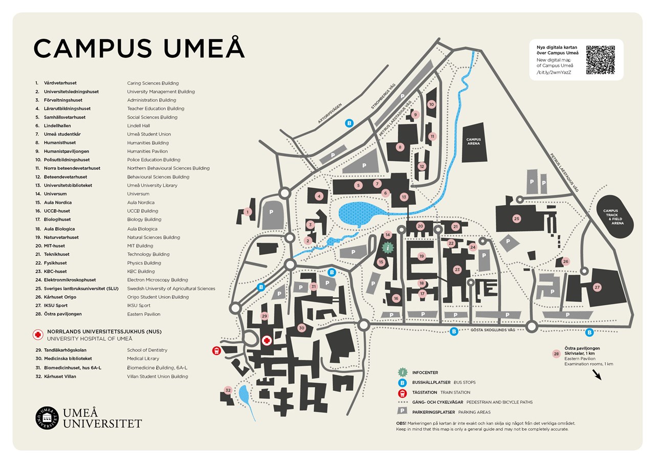 Karta Campus Umeå