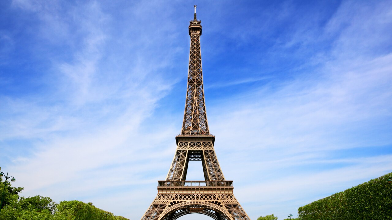 Eiffel tower in Paris, France. 