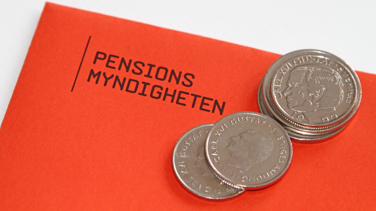 Bild på brev från pensionsmyndigheten