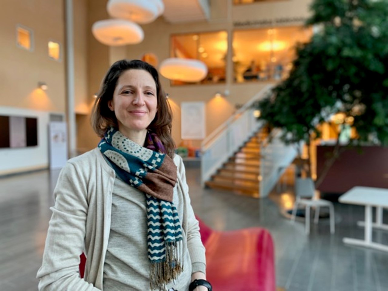 Porträtt på Carolina Hawranek, doktorand och foskningskoordinator för DIRECT-studien, Institutionen för Strålningsvetenskaper