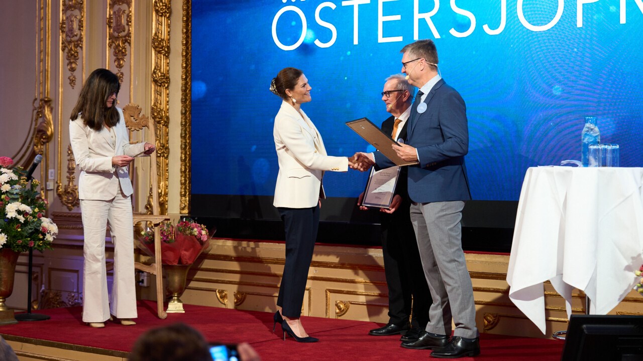 utdelning av Östersjöpriset i spegelhallen på Grand hotel