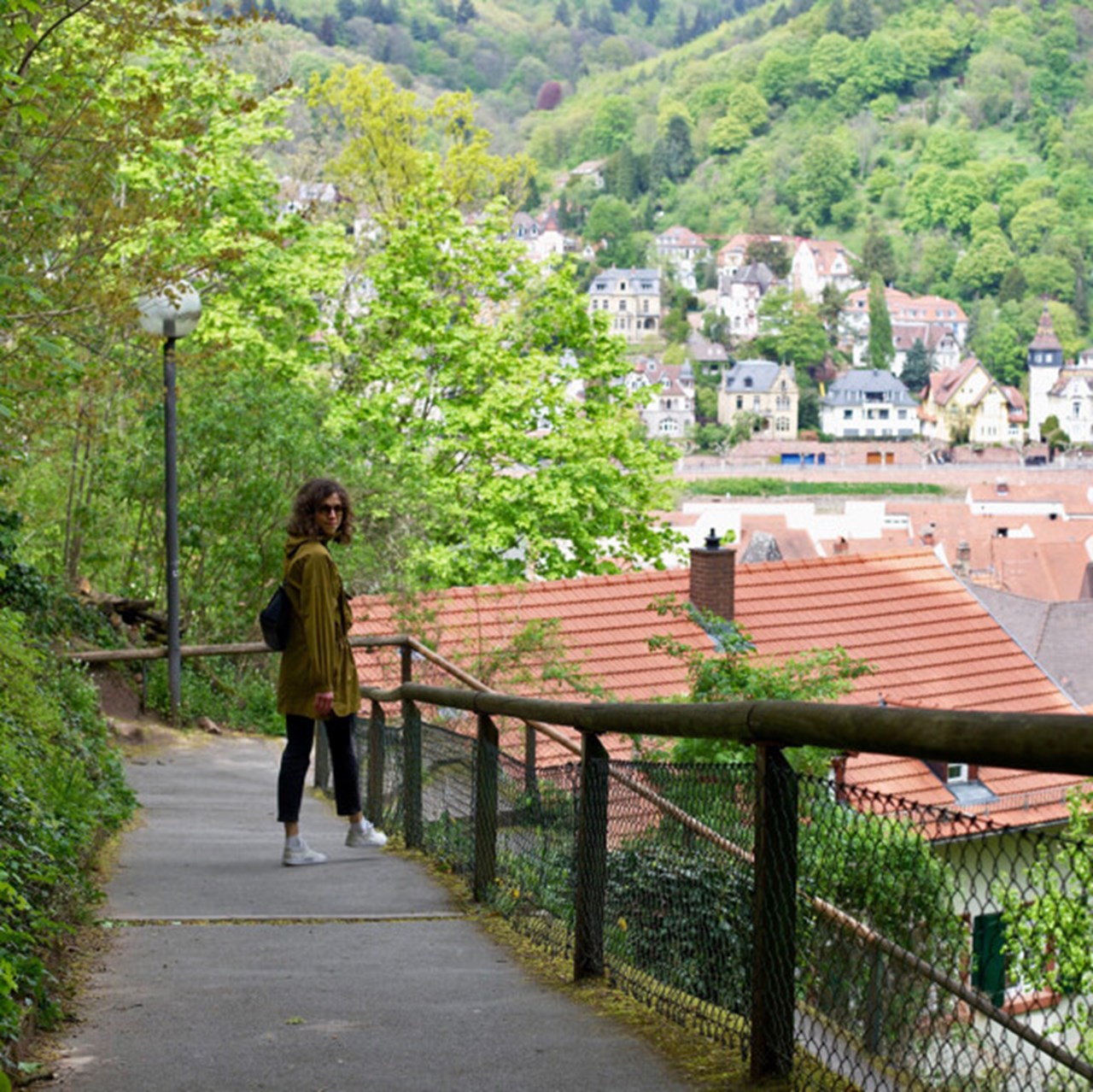 Hedi Kriit på promenad i Heidelberg
