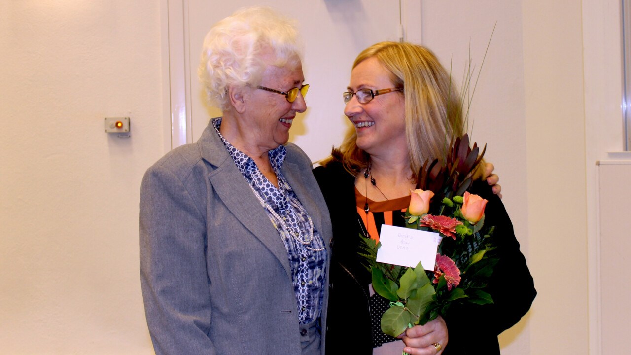 Ann Öhman with former Västerbotten governor Görel Bohlin. In 2018, Ann Öhman was awarded the 