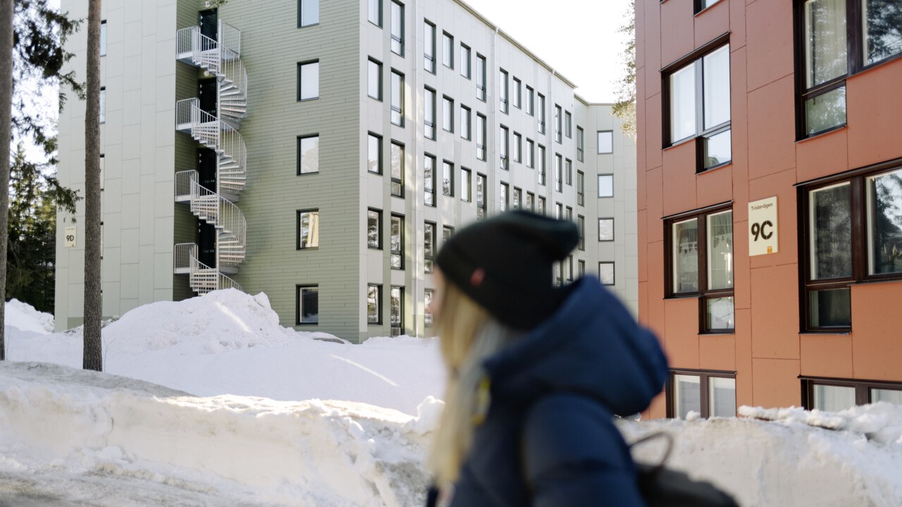 Bostadsområde för studenter.