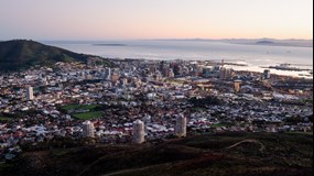 View over Cape Town. 