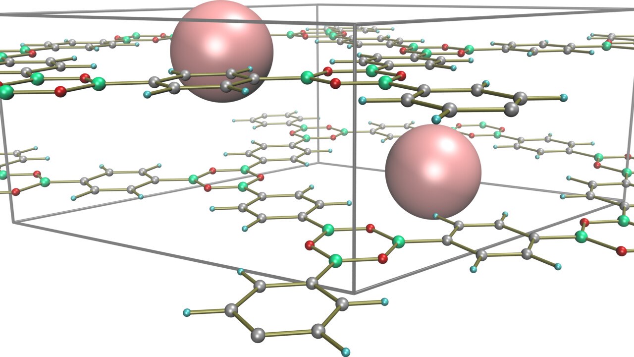 Poröst nanomaterial som kallas COFs, Covalent Organic Frameworks