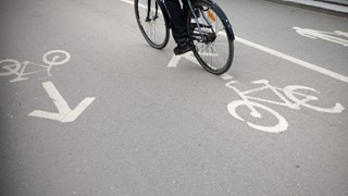 Bike path in Umeå