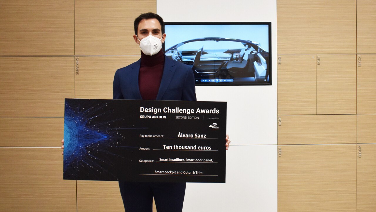 Alvaro Sanz wins the Grupo Antolín Design Challenge Design