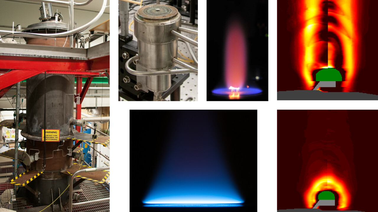 Pilot-scale entrained flow reactor. Laboratory burner and flames. Laser absorption imaging of atomic potassium.