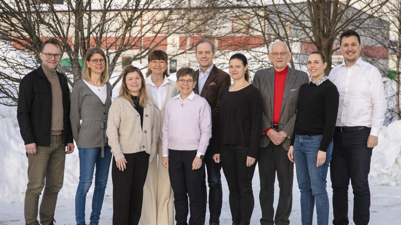 Group image of the steering group in the National School in General Practice, January 2023