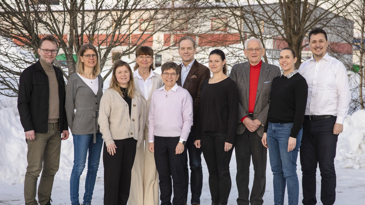 Gruppbild av styrgruppen i Nationella forskarskolan i allmänmedicin, januari 2023