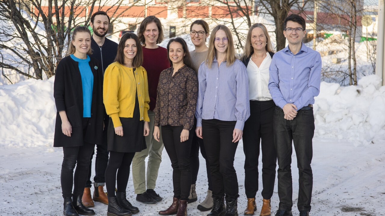 Group image of the PhD students at the Research school in general practice, group 13