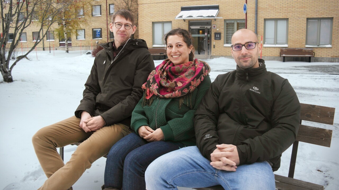 Erik Chorell, Nasim Sabouri och Marco Deiana