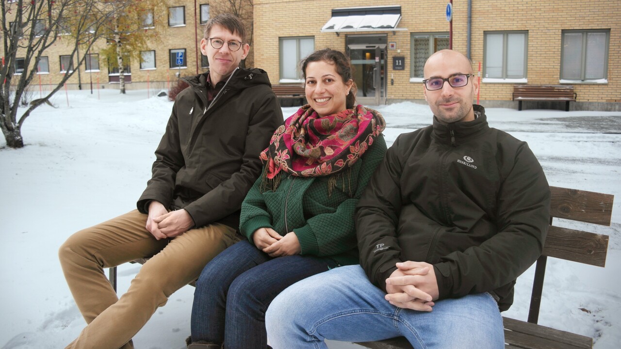 Erik Chorell, Nasim Sabouri och Marco Deiana