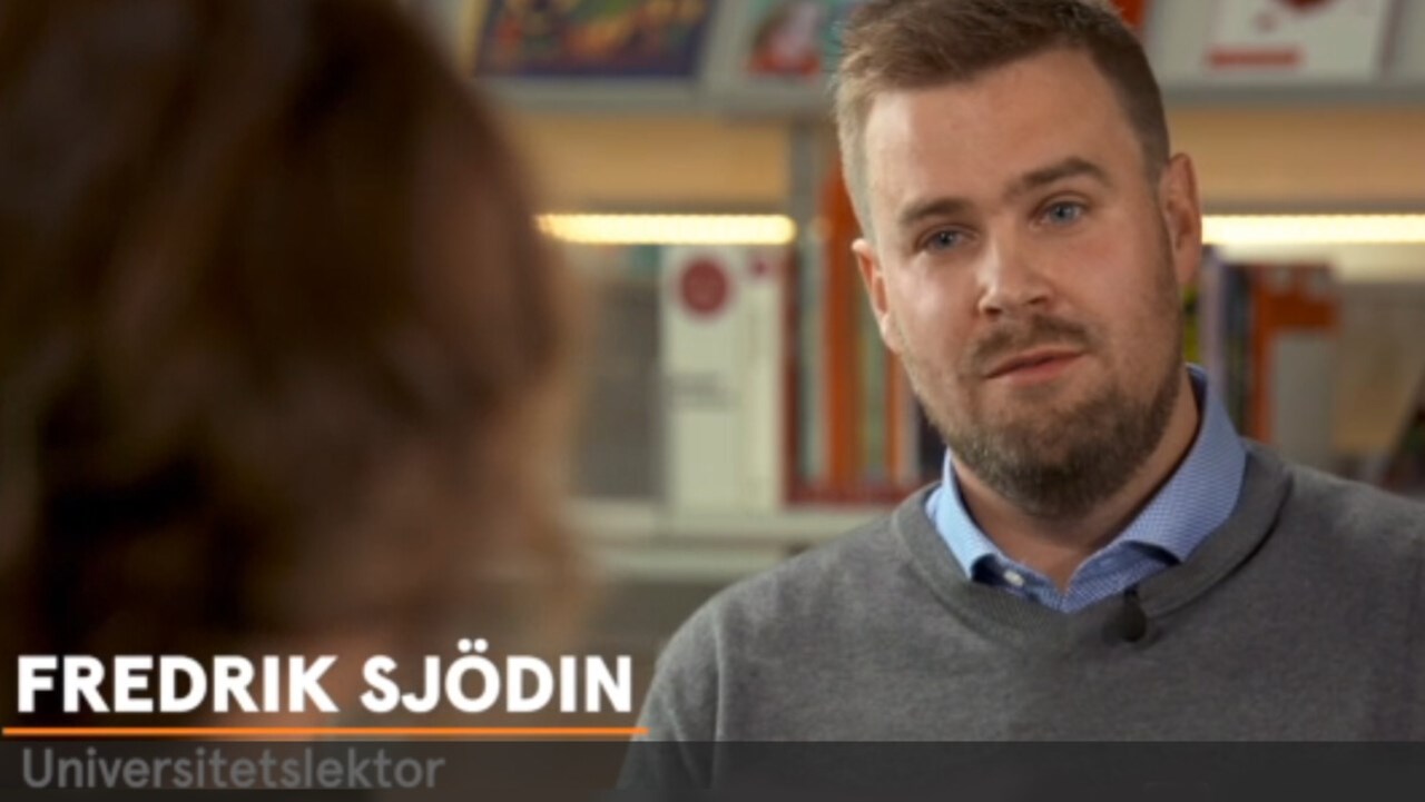 Fredrik Sjödin medverkar i tv-programmet Lärlabbet