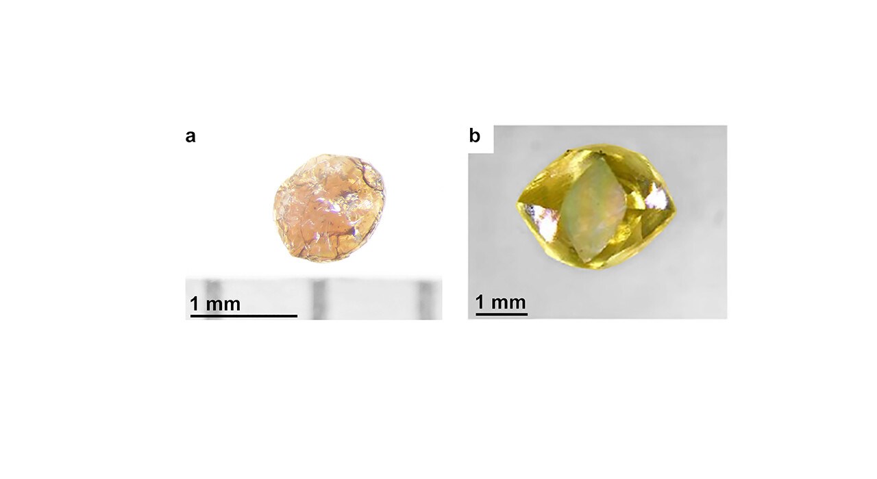 Glasdiamant och diamant