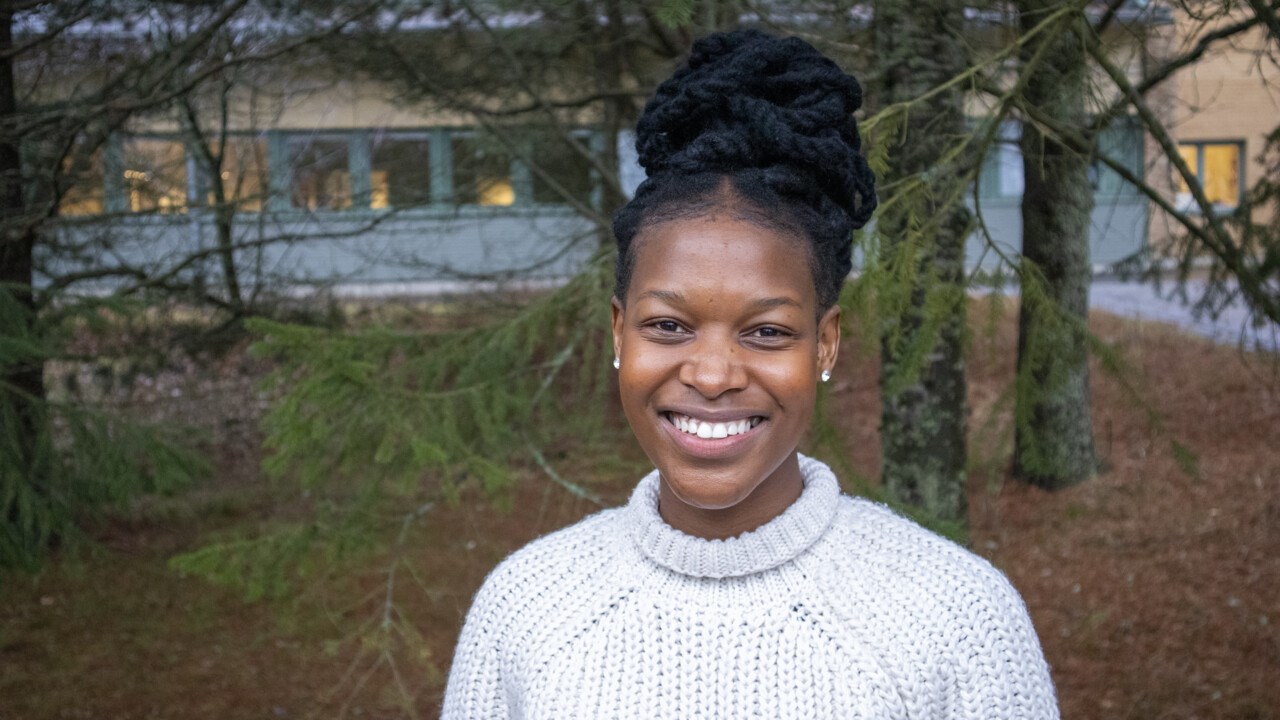 Bild på studenten Vicky Phiri i kursen Omställning till ett hållbart samhälle