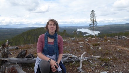Doctoral student Ilona P. Kater, guest to Umu working with Johan Olofsson of the Department of Ecology and Environmental Sciences.