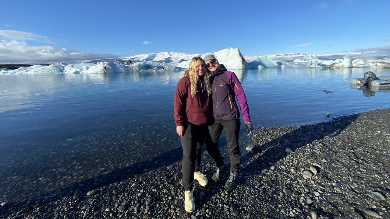 Amalia Winberg gör utbytesstudier på Island