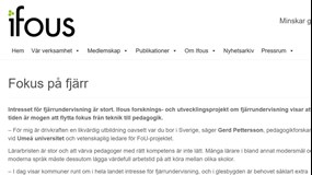 Fokus på fjärr