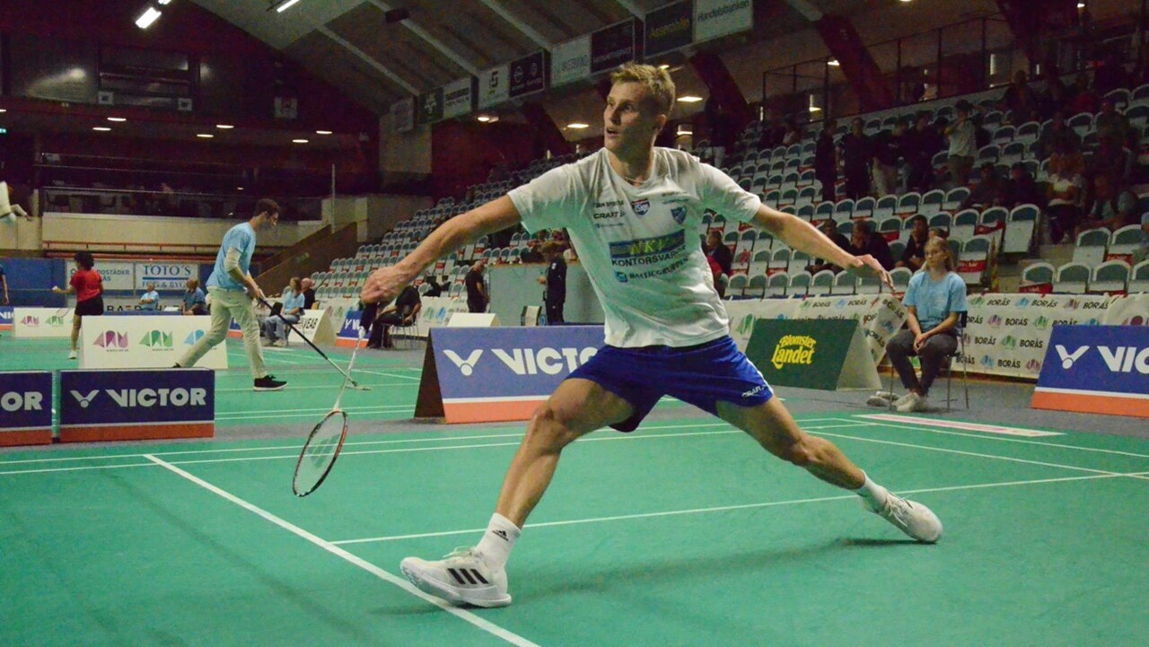 Johan Azelius, elitidrottsstudent vid Badmintons kompetenscentrum (BKC) i Umeå