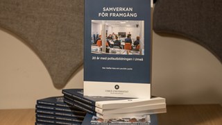 Boktrave med polisutbildningen jubileumsskrift Samverkan för framgång.