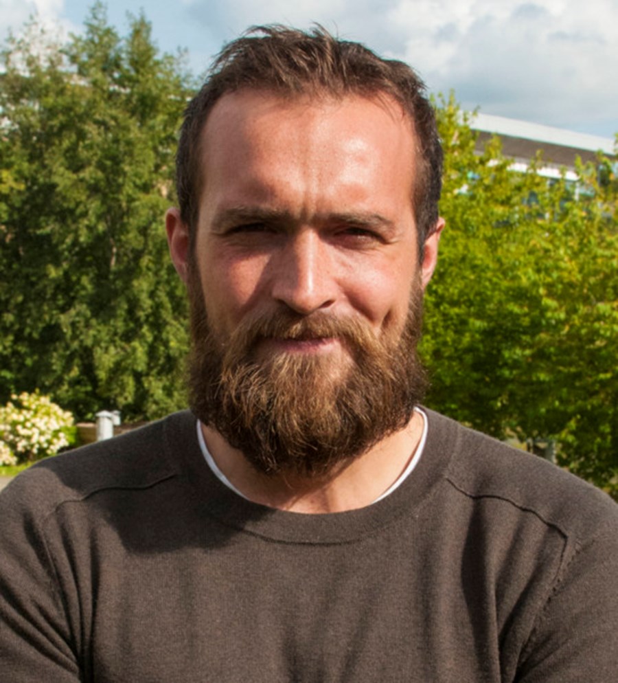 Kaj Gustafsson, student på högskoleingenjörsprogrammet i byggteknik.
