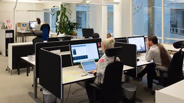 Bild på kontorslandskap
