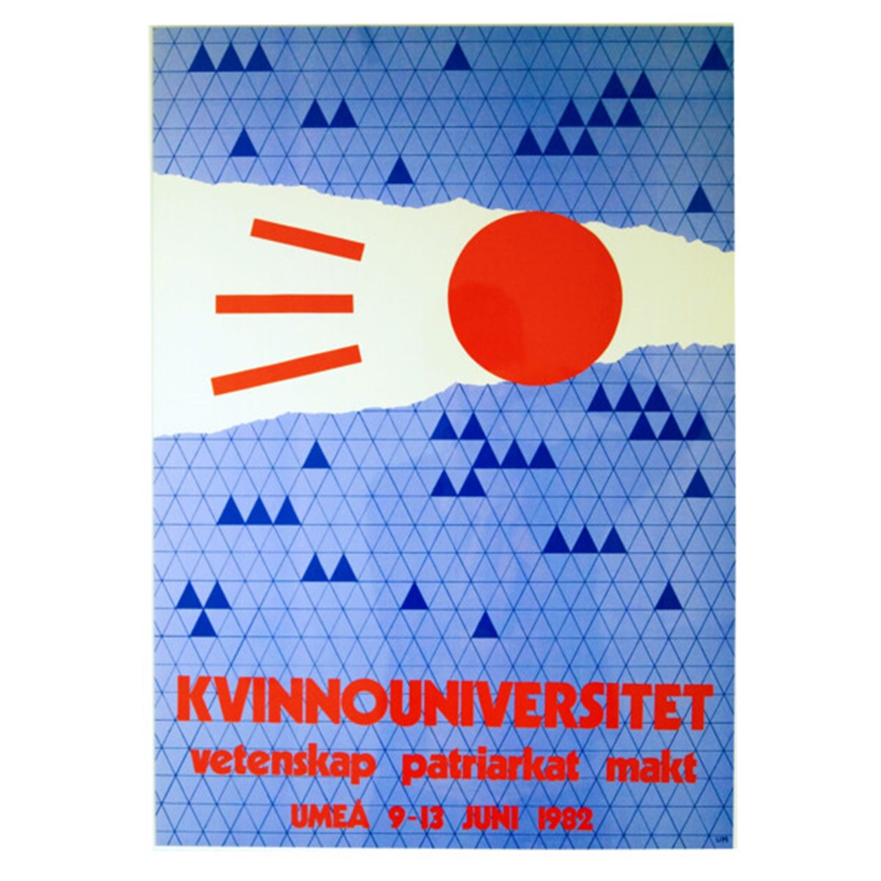 Affisch från konferensen Kvinnouniversitetet 1982