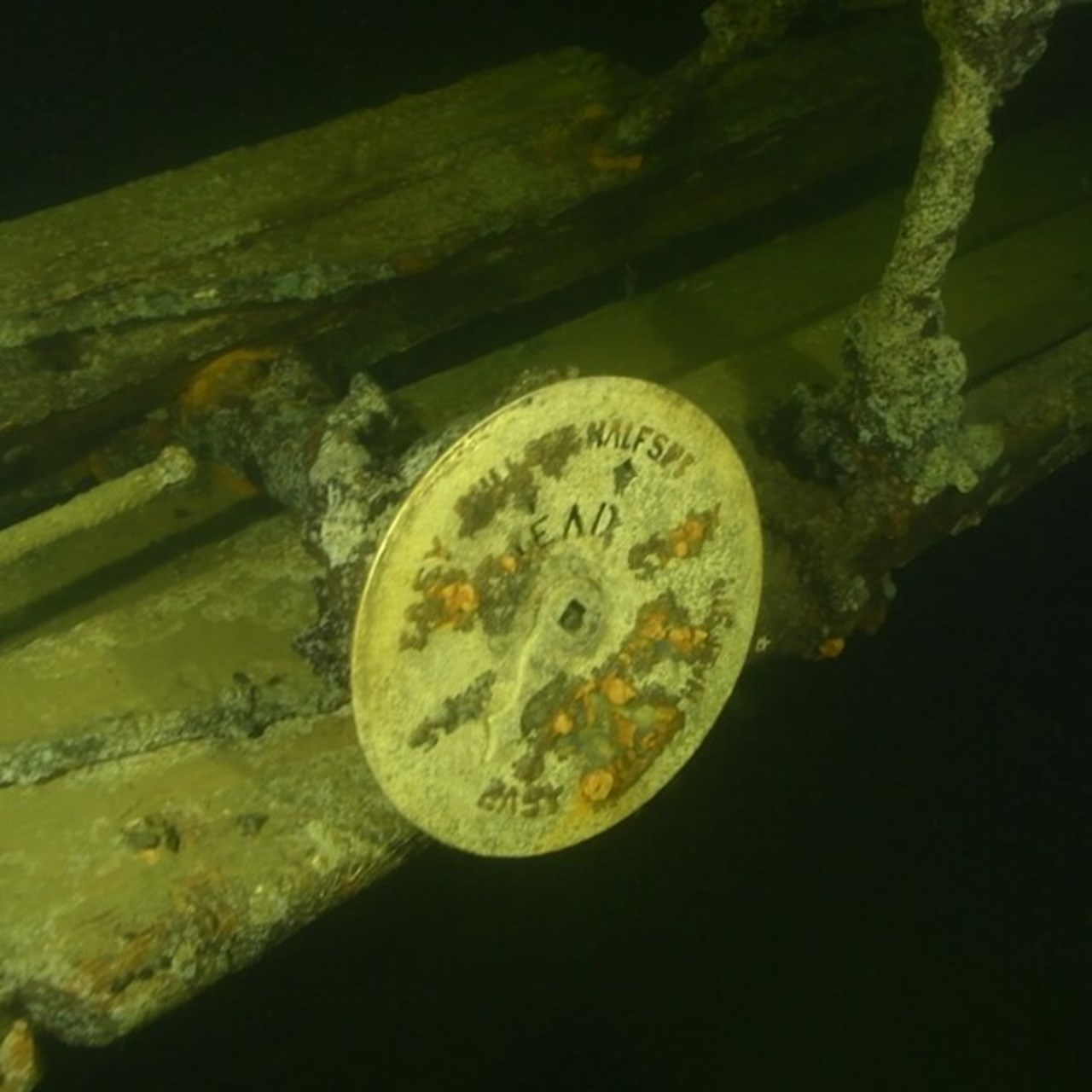 The machine telegraph on the wreck of Annie.