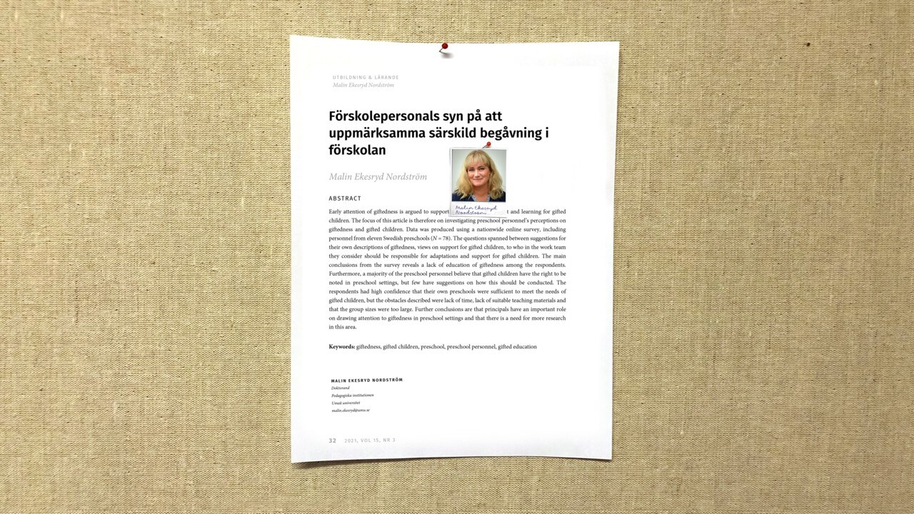 Artikel 2021: Malin Ekesryd Nordström