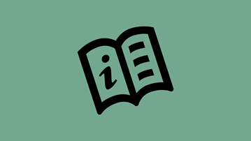 Icon showing a manual