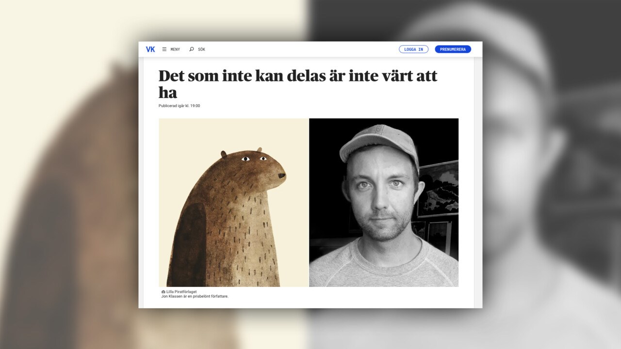 Skärmavbild från VK.se