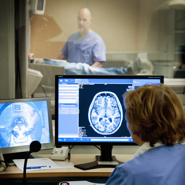 Bild på MRI skärmbild vid UFBI