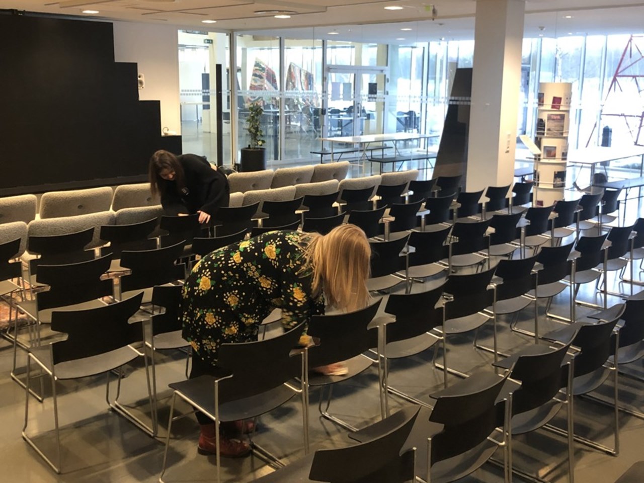 Museologstudenter på Humlabx