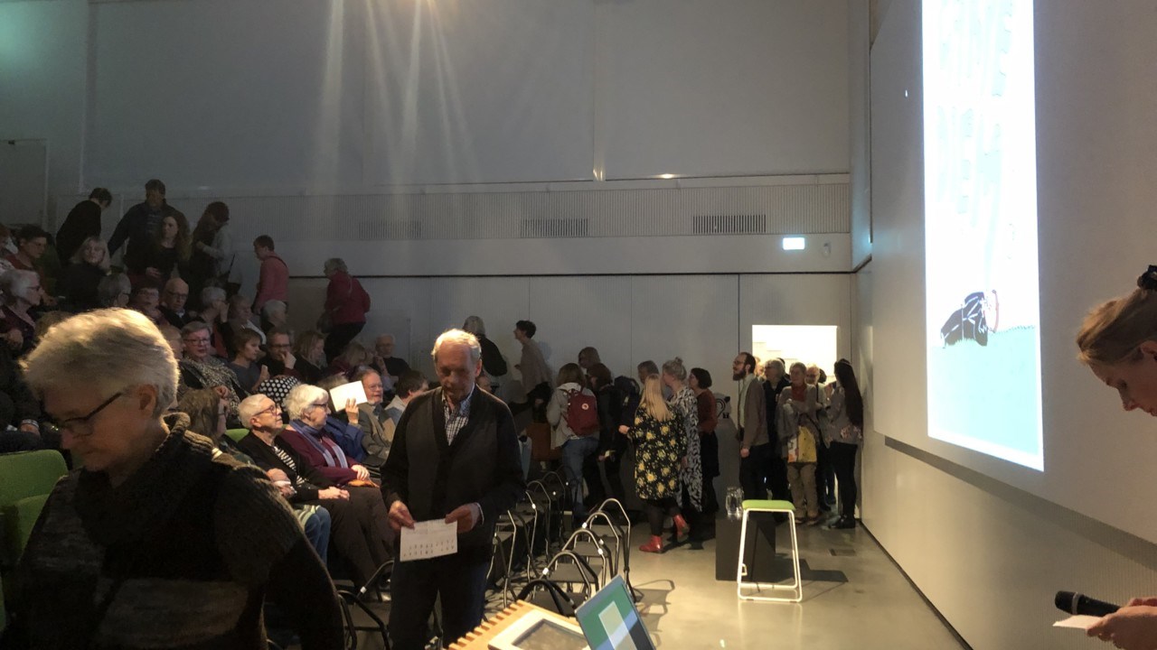 Museologstudenter på Humlabx