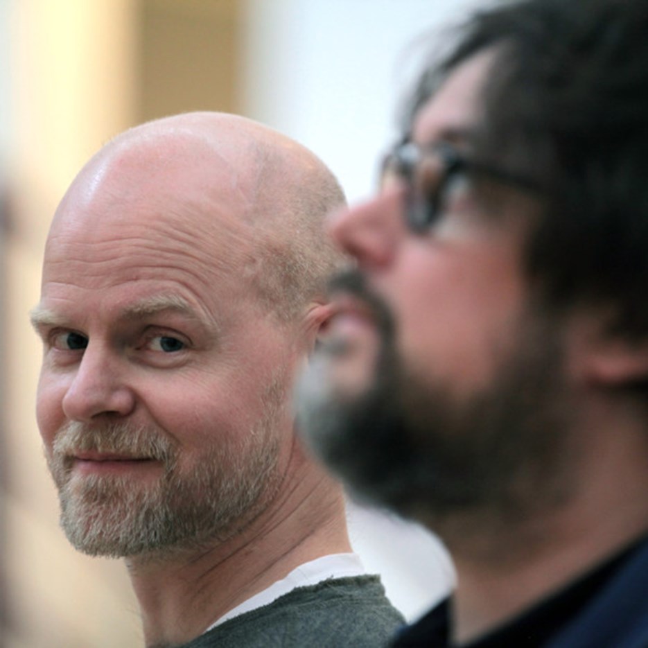 Nils Johansson och Henrik Oja, båda lärare i musikproduktion vid Institutionen för estetiska ämnen.