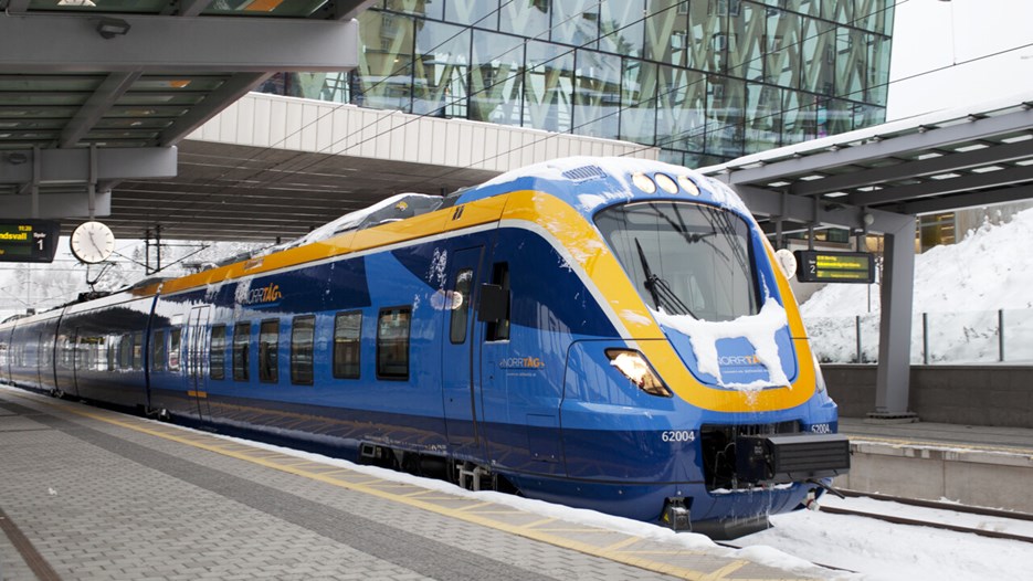 Järnvägsstationen Östra Station i Umeå.