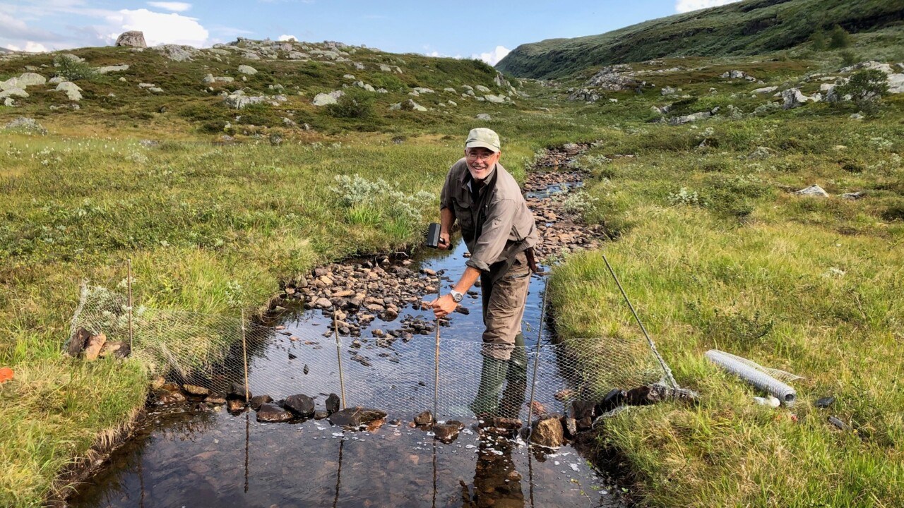 Pär Byström provfiskar i Jämtland