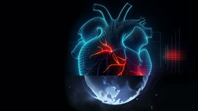 Läkare sitter bredvid äldre kvinna i sjukhussäng.