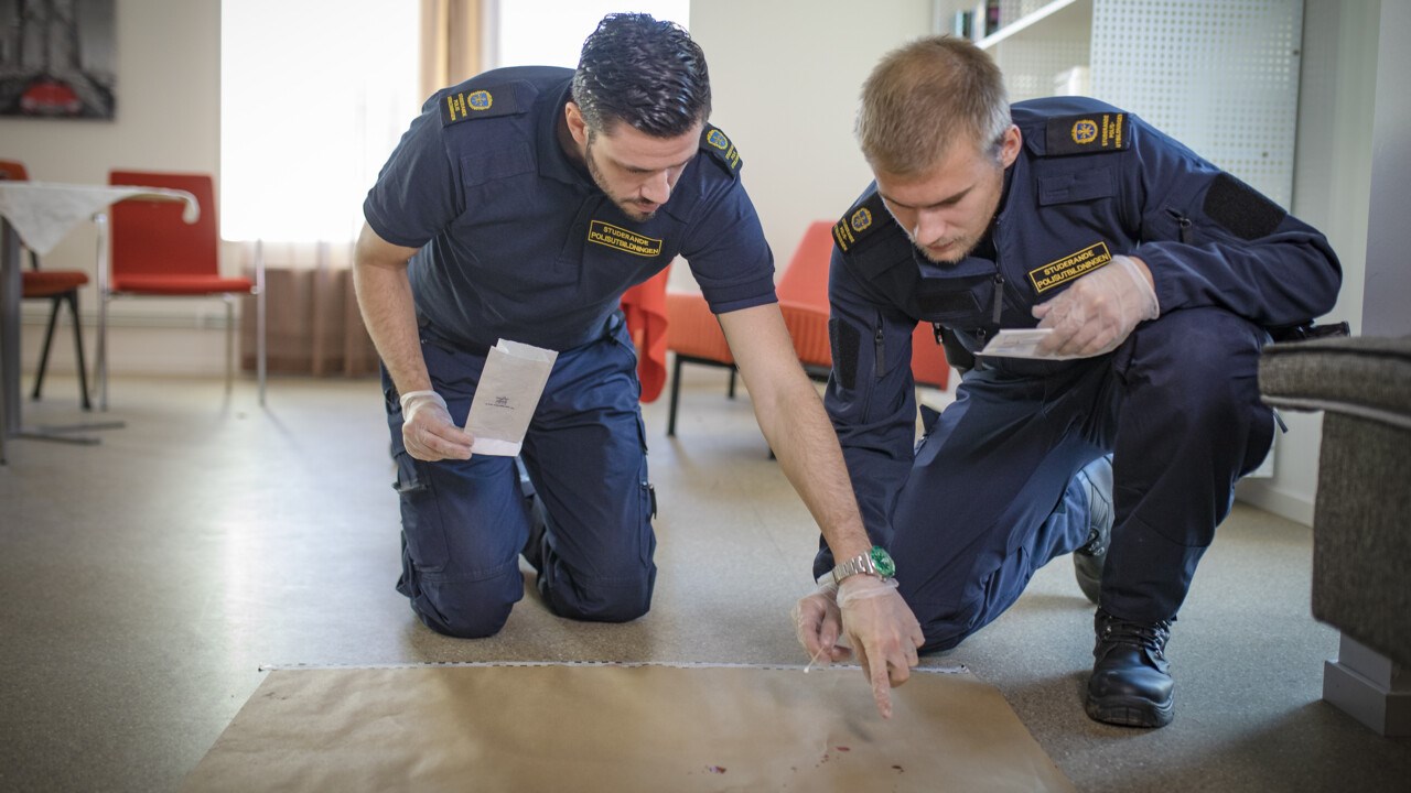 Undervisning vid polisutbildningen Umeå universitet.