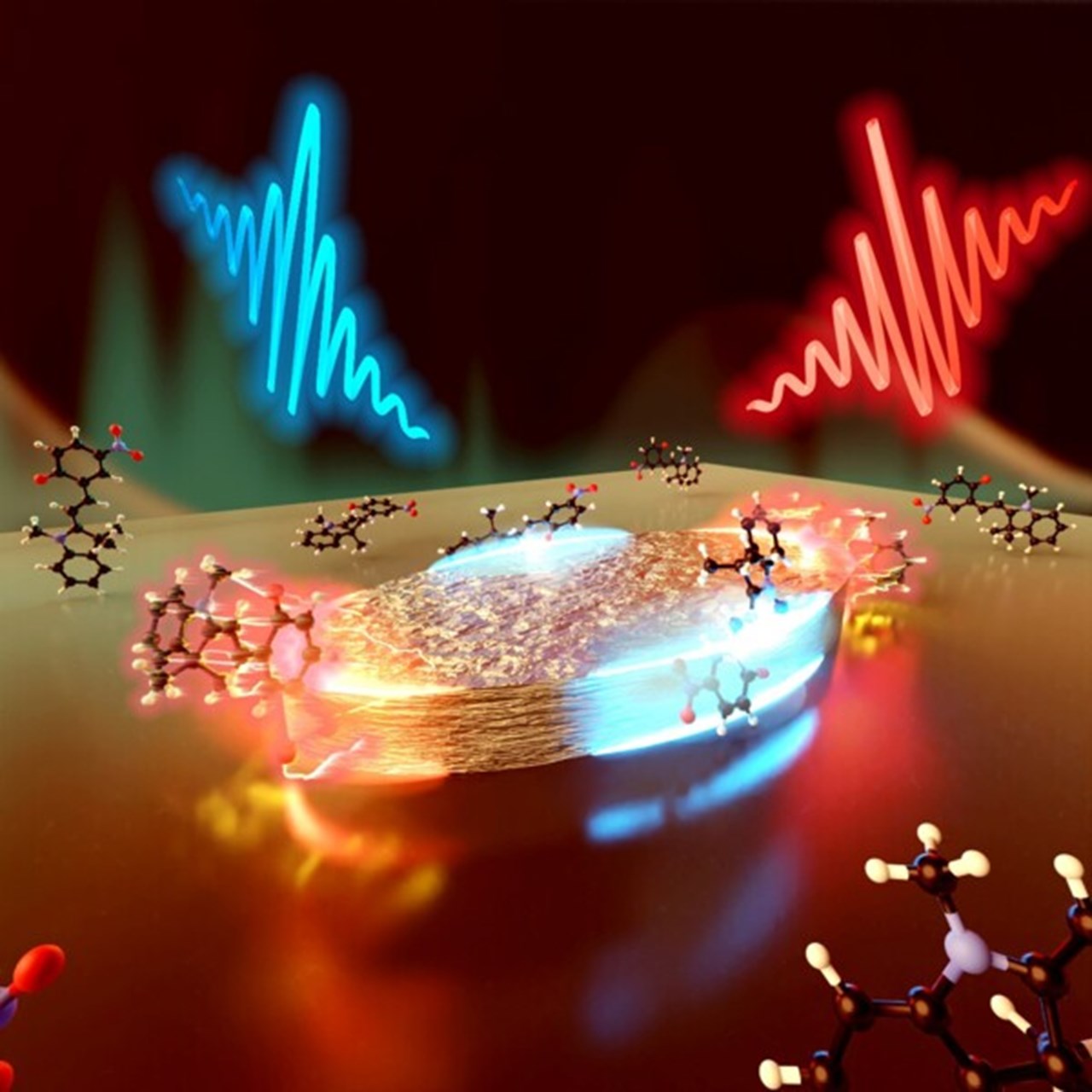 Illustration of polaritons.