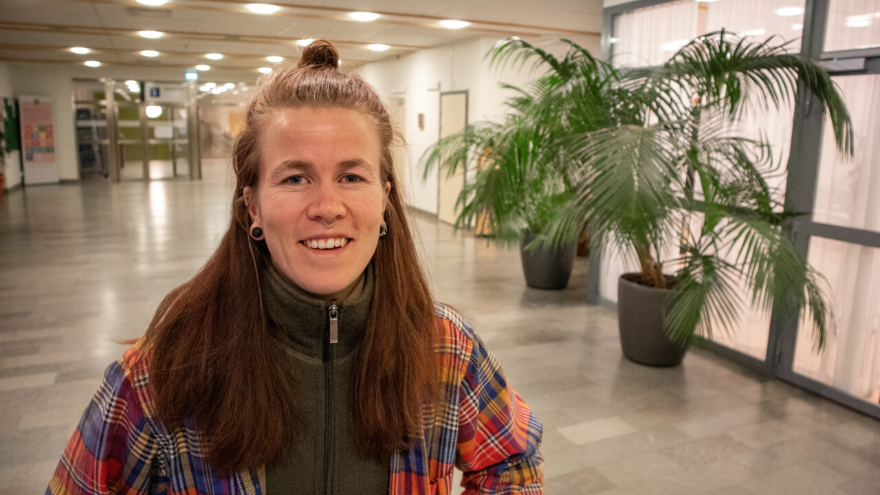 Bild på Sara Andersson, student på kandidatprogrammet i biologi och geovetenskap