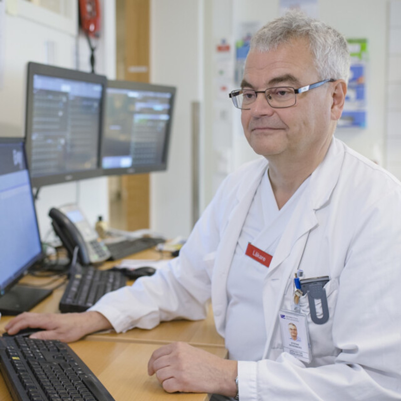 Porträtt av Stefan Söderberg, professor i internmedicin, Institutionen för folkhälsa och klinisk medicin, Umeå universitet.