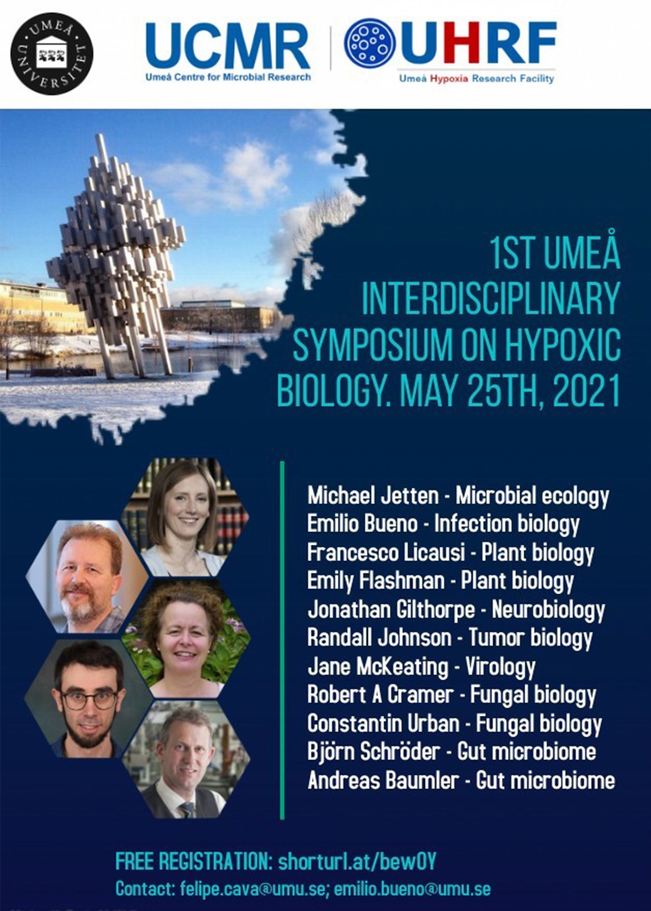 Poster for the 1st Umeå Interdisciplinary Symposium on Hypoxic Biology