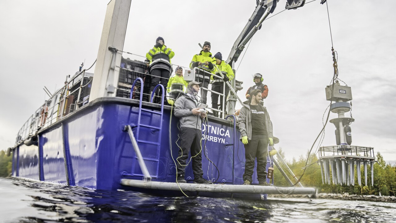 Utsättning av SPEARS i vatten