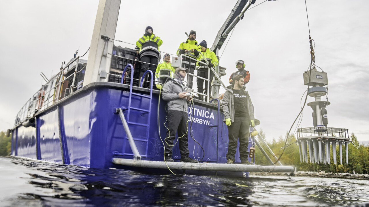 Utsättning av SPEARS i vatten